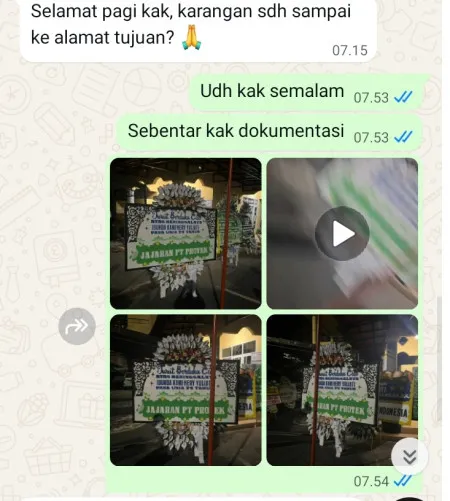 Pengiriman Papan Bunga Selamat Kebon Kacang