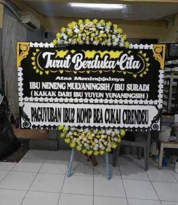 Papan Bunga di Kebon Kacang